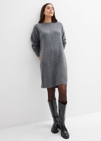 Strickkleid in grau, Gr&ouml;sse 36/38 (S), bonprix
