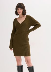 Strickkleid aus Viskose-Mix in gr&uuml;n, Gr&ouml;sse 44/46 (L), bonprix