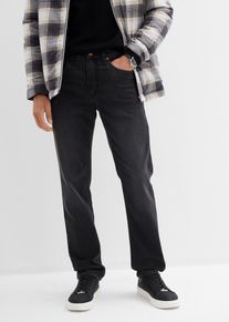 Classic Fit Jeans-Jogger mit Komfortbund Straight in schwarz, Grösse 34, bonprix