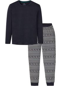Pyjama in blau, Grösse 56/58 (XL), 100% Baumwolle, bonprix