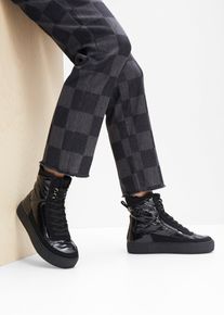 Gefütterte Schnürboots in schwarz, Grösse 42, bonprix