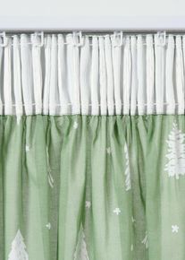 Gardine aus Bio Baumwolle (1er Pack) in grün, 175x110 cm, 100% Baumwolle, bonprix