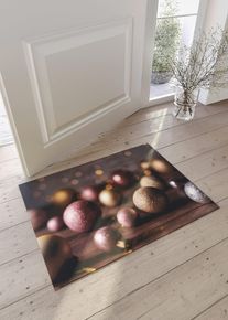 Paillasson avec motif Noël en violet38x59 cm, Couleur/Motif: prune imprimé, bonprix