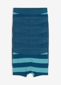 Boxershorts mit weicher Bio-Baumwolle (5er Pack) in petrol, Grösse 116/122, 95% Baumwolle, bonprix