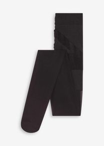 Semitransparente Strumpfhose mit Komfortb&uuml;ndchen + leichte Kompression 30 DEN in schwarz, Gr&ouml;sse 48/50 (XL), bonprix