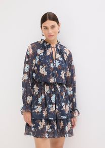 Chiffonkleid in blau, Gr&ouml;sse 38, bonprix