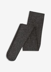 Collant thermique en polaire avec fil brillant en noir, Taille 48/50 (XL), Couleur/Motif: noir/argent&eacute;, bonprix