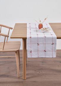 Tischläufer aus Bio Baumwolle in beige, 30x180 cm, 100% Baumwolle, bonprix