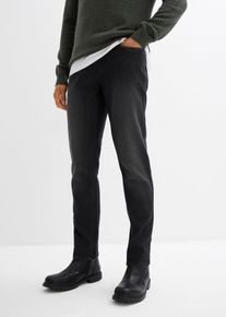 Leichte Slim-Fit-Jeans Straight in schwarz, Gr&ouml;sse 60, aus &uuml;ber 80% Baumwolle, bonprix