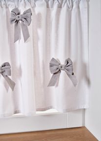 Scheibengardine aus reiner Bio Baumwolle in weiss, 30x120 cm, 100% Baumwolle, bonprix