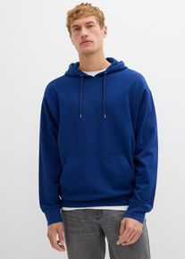 Hoodie aus reiner Bio-Baumwolle Loose Fit in blau, Grösse 52/54 (L), 100% Baumwolle, bonprix