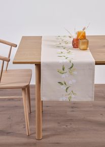 Tischläufer aus Bio Baumwolle in weiss, 30x180 cm, 100% Baumwolle, bonprix