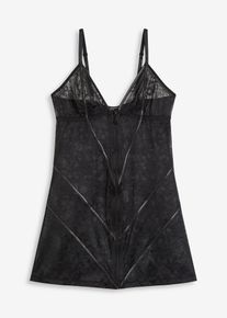 Kleid aus Spitze mit Rei&szlig;verschluss in schwarz, Gr&ouml;sse 52/54 (XXL), bonprix