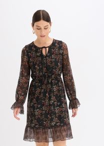 Jerseykleid in schwarz, Gr&ouml;sse 48/50 (XL), bonprix