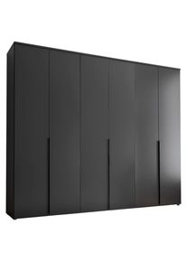 CARRYHOME Dreht&uuml;renschrank , Graphitfarben , Holzwerkstoff , 3 F&auml;cher , 270x225x52 cm , Schlafzimmer, Komplette Schlafzimmer und Serien, Schlafzimmerserien