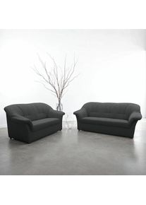 Polstergarnitur »Pegnitz zeitloses und elegantes Design« Set, 2 Stk. tlg. , grau , DOMO collection