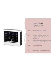 Karibu Fasssauna 3 naturbelassen, 9 kW ext. Steuerung Easy Bio