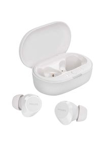 Philips, Kopfh&ouml;rer &raquo;TAT1209&laquo; Bluetooth Freisprechfunktion Rauschunterdr&uuml;ckung Sprachsteuerung True Wireless, wei&szlig;