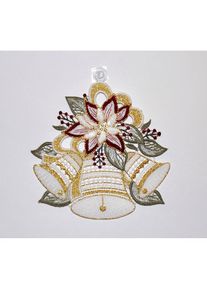 Stickereien Plauen, Fensterbild &raquo;Glockenzauber&laquo;, bunt, Polyester