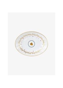 Bernardaud Plaque Noël blanc/à petits motifs