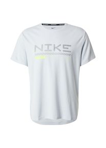 NIKE, Hommes T-Shirt fonctionnel 'Winter Miler', gris / gris clair / pomme