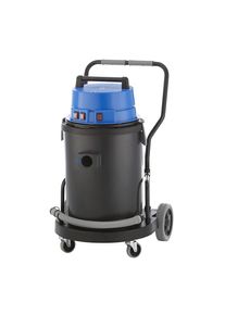 Aspirateur eau et poussières industriel, cuve en plastique de 62 litres, 3300 W, avec tuyau de vidange eurokraft pro