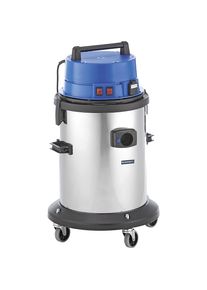 Aspirateur eau et poussière d'atelier, cuve en inox de 50 litres, 2400 W, avec prise électrique eurokraft pro