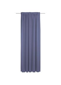 Adam, Vorhang &raquo;Uni Collection&laquo; Multifunktionsband 1 Stk. tlg. Blickdichter aus 100% Bio-Baumwolle, royalblau, Jacquard, Baumwolle (Bio-Baumwolle)