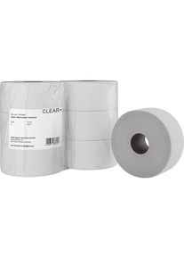 Papier toilette Clear+, 2 plis, lot de 6, 380 m par rouleau CWS