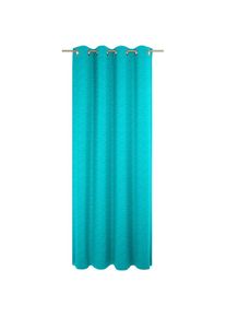 WIRTH, Vorhang &raquo;Trondheim B&laquo; &Ouml;sen 1 Stk. tlg. nach Mass, t&uuml;rkis, Chenille, Polyacryl