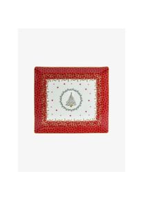 Bernardaud Bol No&euml;l rouge/&agrave; petits motifs