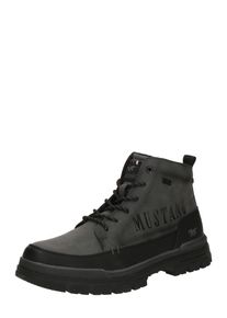 Mustang, Hommes Bottines &agrave; lacets 'Peppin', gris fonc&eacute; / noir