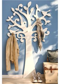 Garderobe im Baum Design in weiss, 170x106 cm, bonprix