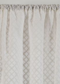 Bio Baumwoll Vorhang mit Stickerei (1er Pack) in weiss, 175x110 cm, 100% Baumwolle, bonprix