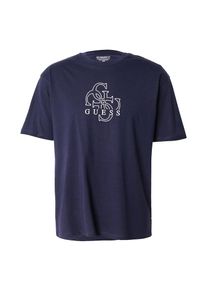 GUESS T-Shirt Herren, navy / naturweiß, Größe S