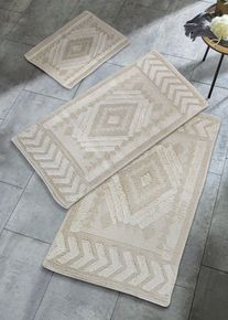 Tapis de bain à motif en relief en beige45x55 cm, 100% coton, Couleur/Motif: naturel motif, bonprix