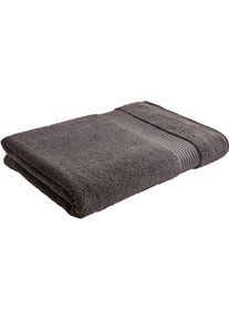 Christy, Strandt&uuml;cher &raquo;Supreme&laquo; Premium Handtuch in Luxusqualit&auml;t, 650g/m&sup2;, 100 x 180, 2er Set, graphite, Walkfrottier, Obermaterial: 100% Baumwolle, 