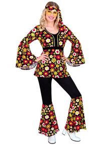 Widmann Déguisement hippie Happy Flowers femme