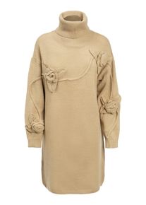 Influencer Strickkleid Damen Gr&ouml;&szlig;e L camel