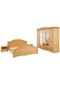 Home Affaire , Schlafzimmer-Set »"Konrad", komplettes Schlafzimmer mit grossem Schrank« Set, Kleiderschrank 5 türig mit Schubladen, 2 Nachttische,...