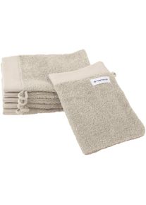 Waschhandschuh »Waschhandschuh COLOR BATH« , beige , Tom Tailor HOME , Obermaterial: 100% Baumwolle