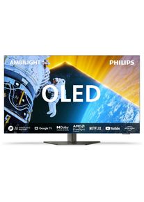 Philips , OLED-Fernseher »65OLED809/12« 164 cm/65 ′′ , silberfarben , P5 Intelligent Picture Engine mit KI
