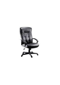 realspace Pro RS PRO Black Leather Faced Executive Chair - 1809719