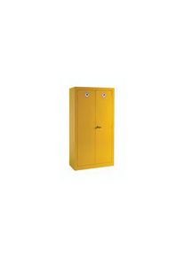 realspace Pro RS PRO Yellow Steel Lockable 2 Door Hazardous Substance Cabinet, 1830mm x 915mm x 459mm - 3147663