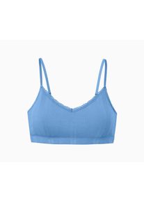 Tchibo - Bustier aus Rippe - Damen - Gr. XS - hellblau