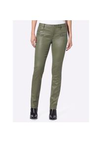 Heine, Unisex, Heine R&ouml;hrenhose, khaki, 18, Kurzgr&ouml;ssen, Figurbetonte R&ouml;hre