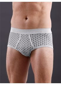 Witt Herren Slip, grau-bedruckt, Größe 8, 75% Baumwolle, 25% Polyester