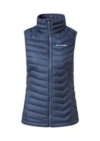 Columbia, Femmes Gilet de sport 'Powder Lite', bleu foncé / blanc