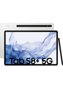 Samsung , Tablet »Galaxy Tab S8+ 5G« (31,5 cm / 12,4 ′′) Android,One UI,Knox 256 GB WQXGA+ 5G ) , silberfarben