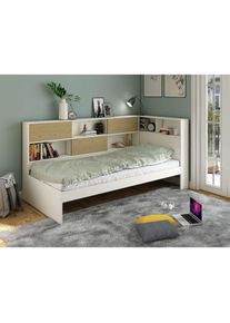 Home Affaire Stauraumbett »Amance, Kopfteil beidseitig montierbar, stabil und langlebig, Stauraum« Aussenmasse B/T/H: 110,2/220,1/106,9 cm, FSC zertifiziert,...